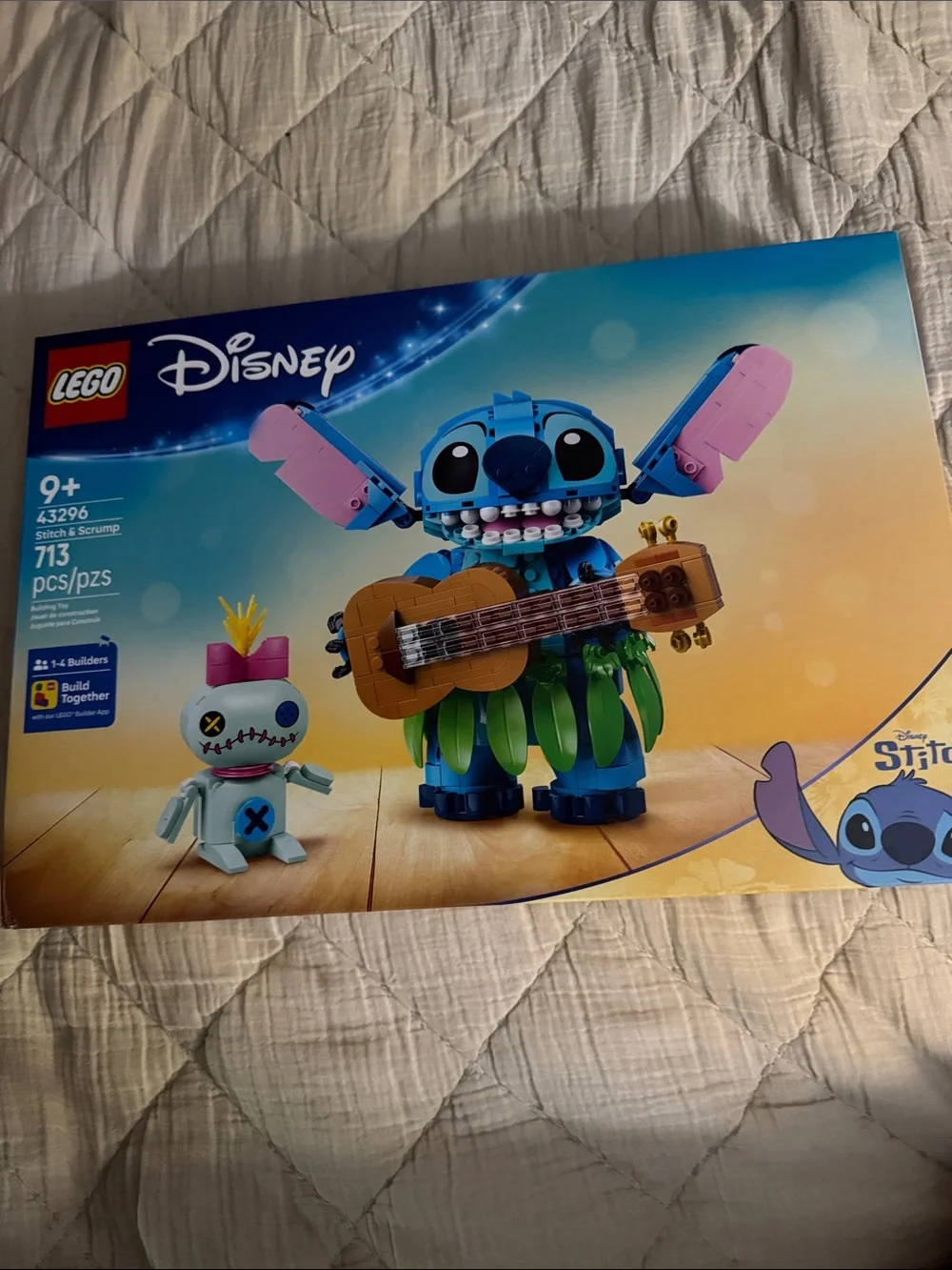 Disney LEGO Stitch & Scrump Building Set - Blue, Pink, Green, Brown